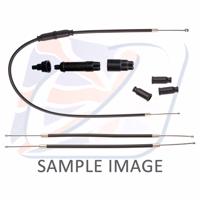 1:2 Throttle cable assembly Venhill H02-4-176 featherlight Crni