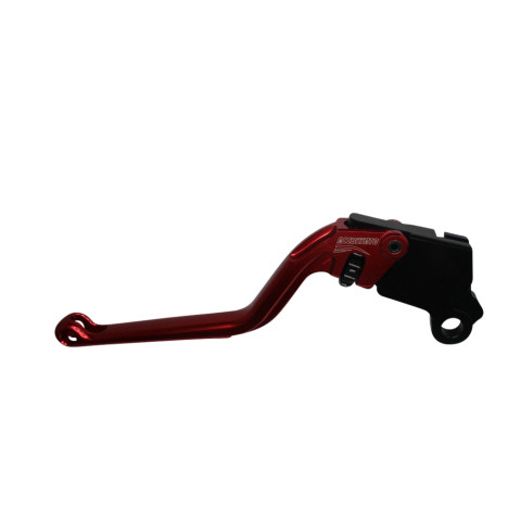 Clutch Lever ACCOSSATO ESD037 fixed CNC-worked aluminium, red
