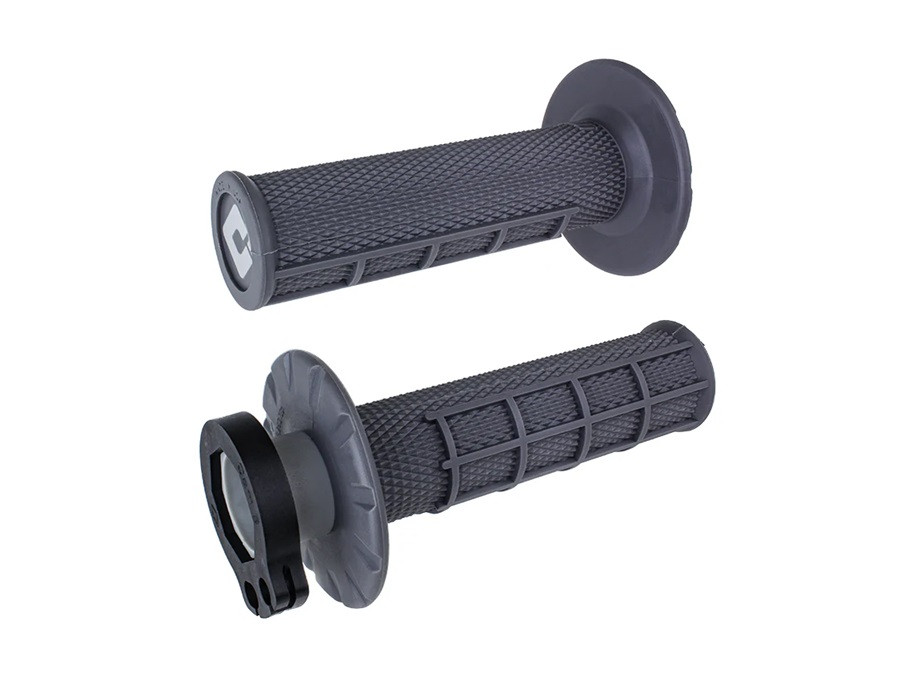 Grips set Lock-on ODI MX V2 H36HWH Graphite Half-Waffle