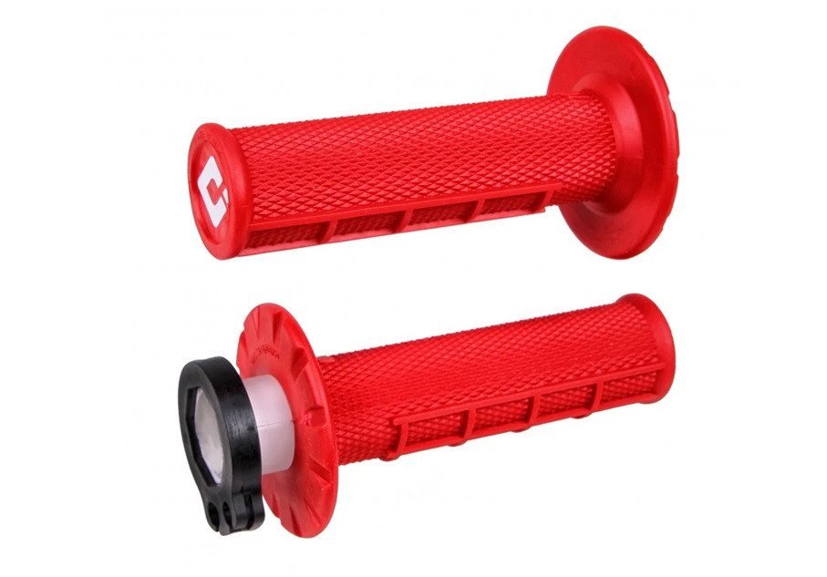 Grips set Lock-on ODI MX V2 H36HWR Crven Half-Waffle
