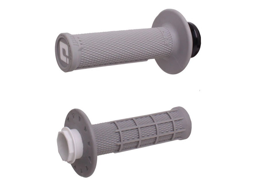 Grips set Lock-on ODI MICRO-X V2 H36MXG Grey - Soft/Black Half-Waffle