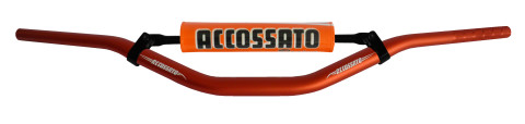 Handlebar ACCOSSATO aluminium, 28.5 mm orange