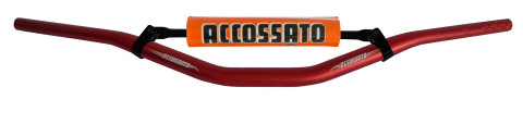 Handlebar ACCOSSATO aluminium, 28.5 mm crven