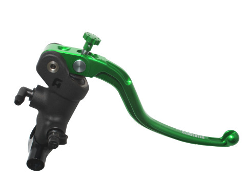 Radial brake master cylinder ACCOSSATO PC012 19 x 19 with fixed lever,green