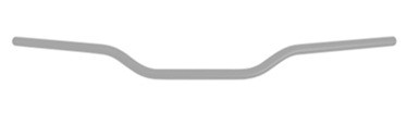 Handlebar ACCOSSATO HB011 Aluminium Made With Constant Diameter - 22 mm silver