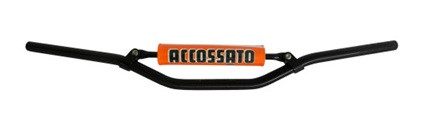 Handlebar ACCOSSATO HB052 Aluminium Made With Constant Diameter - 22 mm Crni