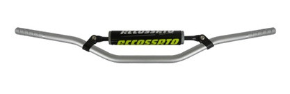 Handlebar ACCOSSATO HB052 Aluminium Made With Constant Diameter - 22 mm silver