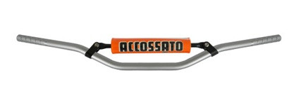 Handlebar ACCOSSATO HB052 Aluminium Made With Constant Diameter - 22 mm silver
