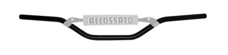 Handlebar ACCOSSATO HB055 Aluminium Made With Constant Diameter - 22 mm Crni