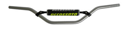Handlebar ACCOSSATO HB055 Aluminium Made With Constant Diameter - 22 mm silver
