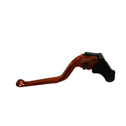 Clutch Lever ACCOSSATO ESH626 fixed CNC-worked aluminium, orange