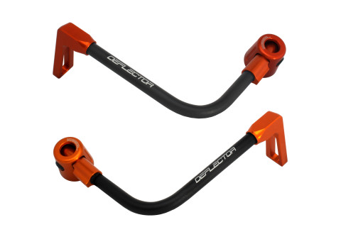 Lever guard ACCOSSATO DE003 with black hose and joint right + left , aluminium