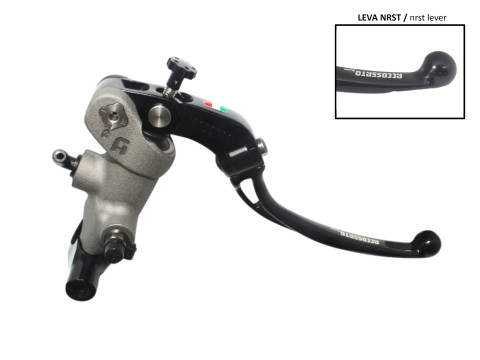 Radial brake master cylinder ACCOSSATO PC001 PRS 19 x 17-18-19 with folding lever,black