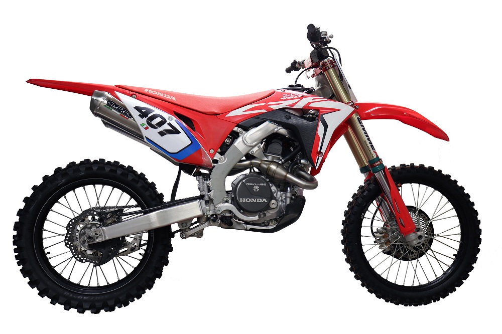 Double full exhaust system GPR PENTACROSS PNT.MX.1.FTT Brushed Titanium including removable db killer/spark arrestor