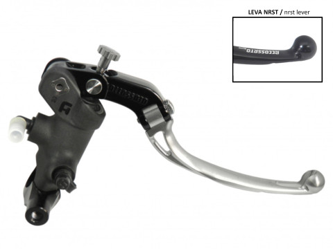Radial brake master cylinder ACCOSSATO PC008 PRS 19 x 17-18-19 with folding lever,silver