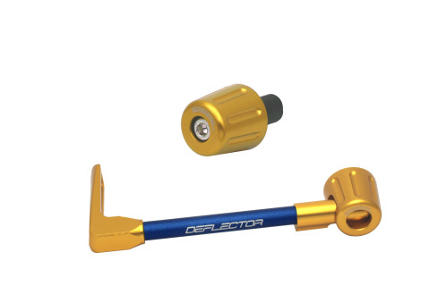 Lever guard in aluminium + right end ACCOSSATO DE005 with blue hose and joint left