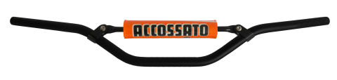 Handlebar ACCOSSATO aluminium, 22 mm Crni