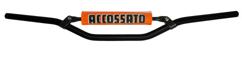 Handlebar ACCOSSATO aluminium, 22 mm Crni