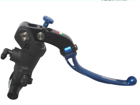 Radial brake master cylinder ACCOSSATO PC008 PRS 19 x 17-18-19 with folding lever,blue