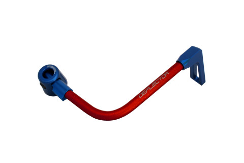 Lever guard ACCOSSATO DE001 with red hose and joint right, aluminium