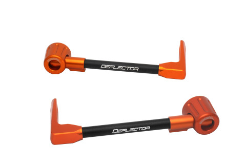 Lever guard ACCOSSATO DE003 with black hose and joint right + left , aluminium