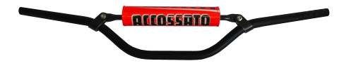 Handlebar ACCOSSATO aluminium, 22 mm Crni