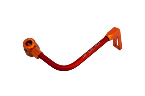Lever guard ACCOSSATO DE001 with red hose and joint right, aluminium