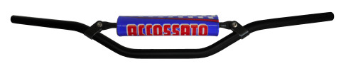 Handlebar ACCOSSATO aluminium, 22 mm Crni