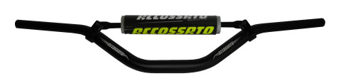 Handlebar ACCOSSATO aluminium, 28.5 mm Crni