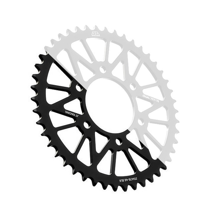 Rear ALU sprocket JT JTA 892-48BLK 48T, Crni