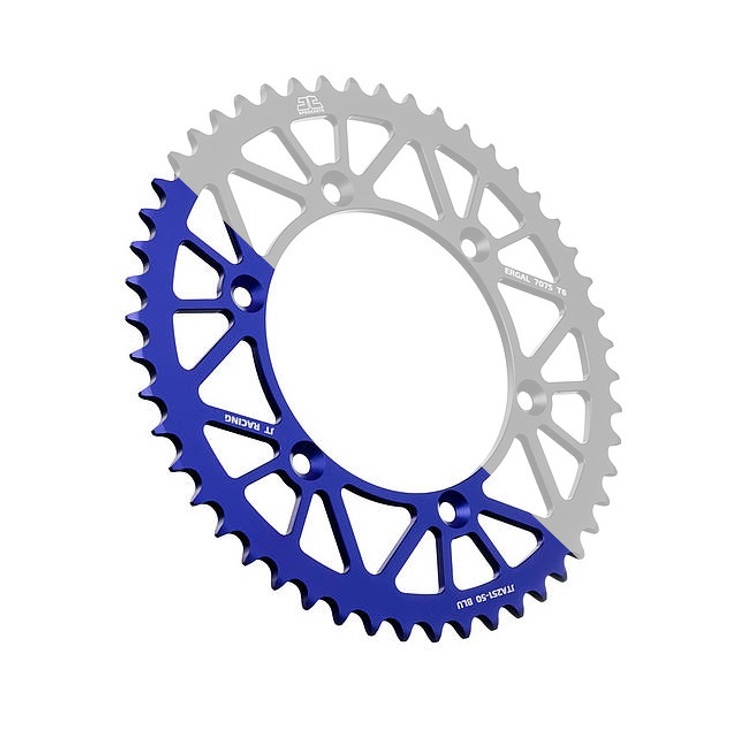 Rear ALU sprocket JT JTA 798-46BLU 46T, 428 Plavi