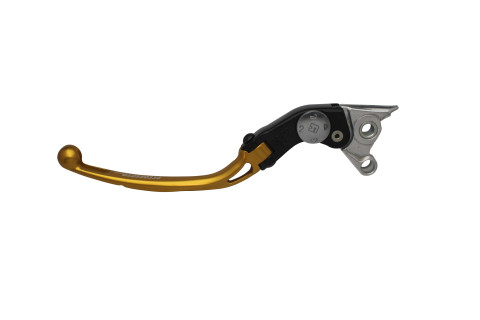 Adjustable folding lever ACCOSSATO LV008 in aluminium for original clutch master cylinders zlato