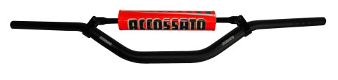 Handlebar ACCOSSATO aluminium, 28.5 mm Crni