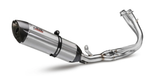 Cijeli ispušni sustav 2x1 MIVV SUONO K.029.L7 Stainless Steel / Carbon Cap for KAWASAKI ER-6n 650 2012-2016, KAWASAKI ER-6f 650 2012-2016