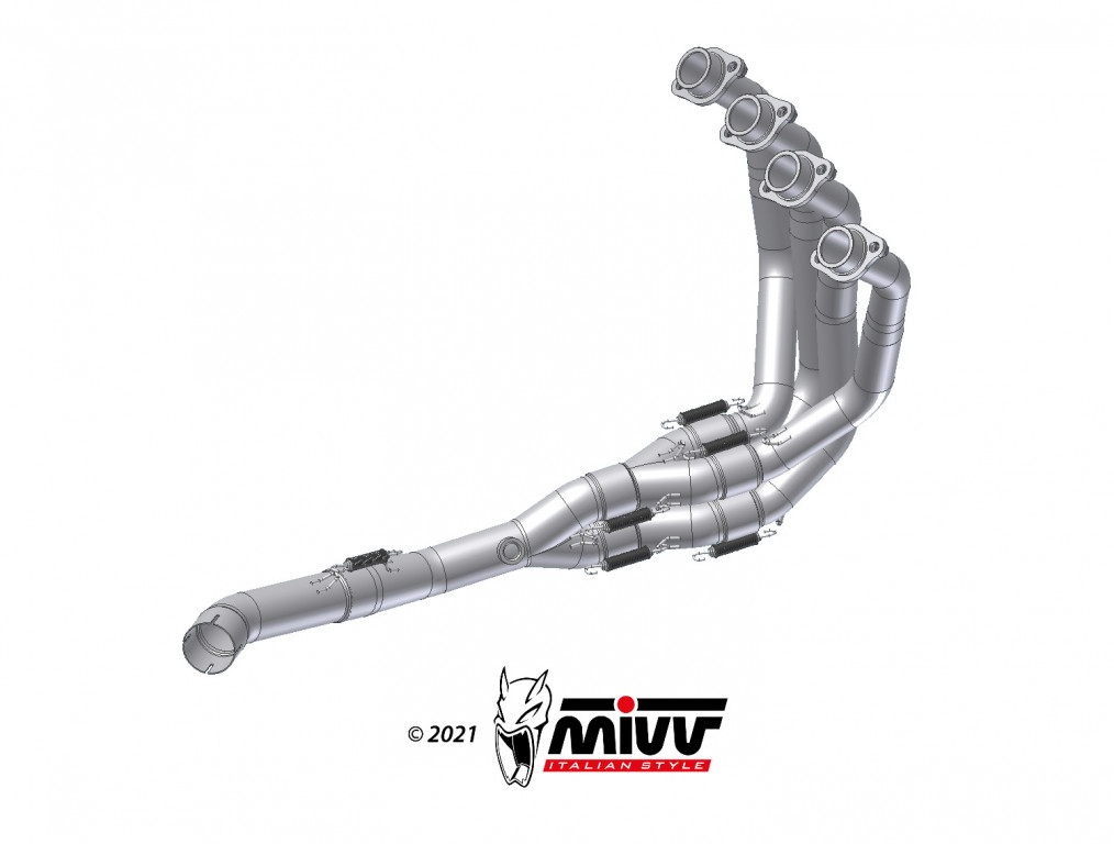 No-kat pipe MIVV K.052.C1 for KAWASAKI Z 900 2020-2024