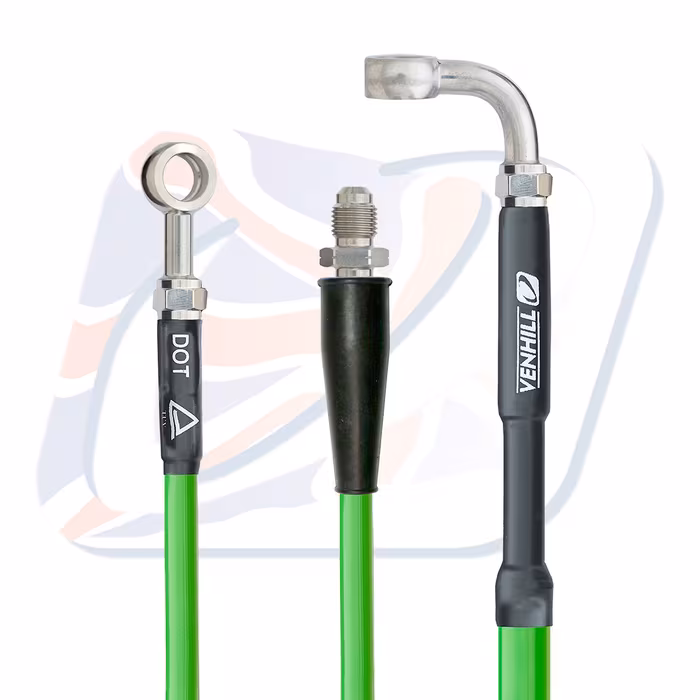 Rear brake hose Venhill K02-2-012/P Green