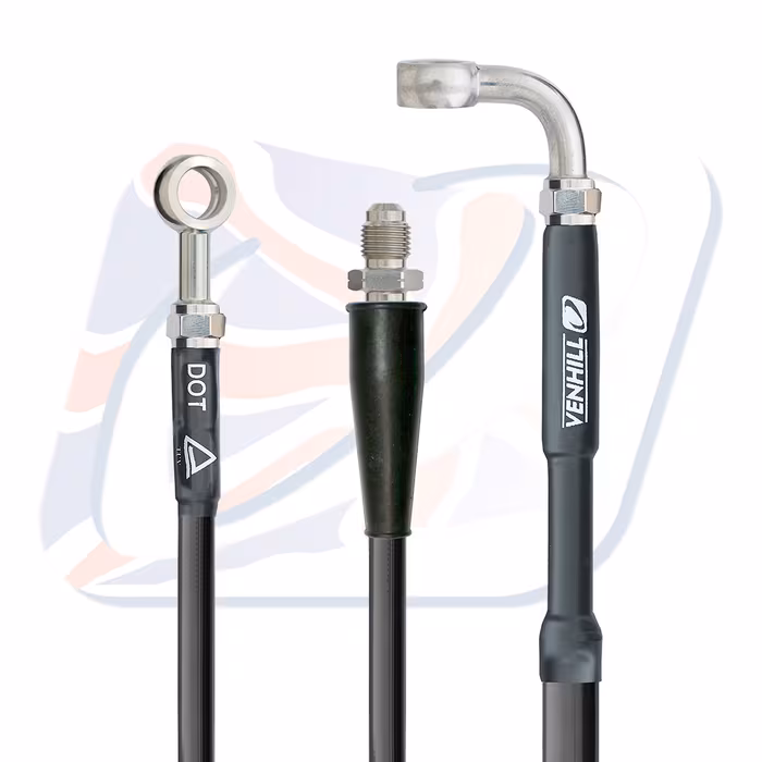 Rear brake hose Venhill K02-2-035/P Crni