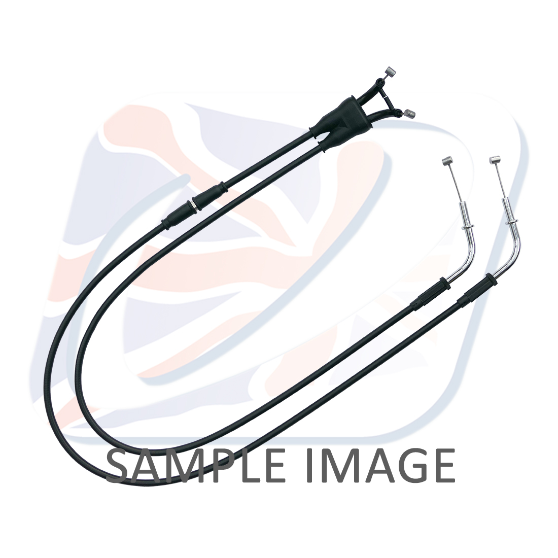 Throttle cables (pair) Venhill K02-4-108-BK featherlight Crni