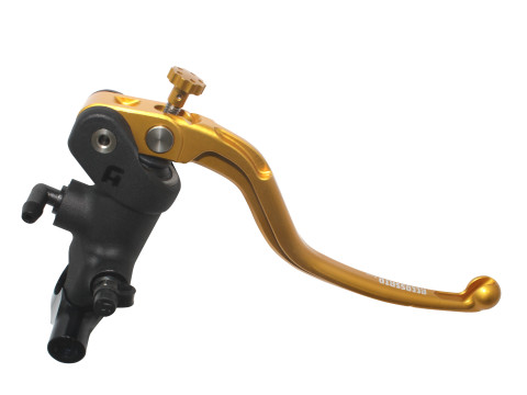 Radial brake master cylinder ACCOSSATO PC012 19 x 19 with fixed lever,gold
