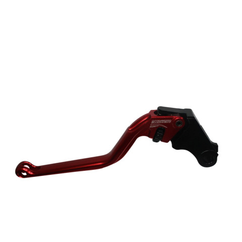 Clutch Lever ACCOSSATO ESH626 fixed CNC-worked aluminium, red