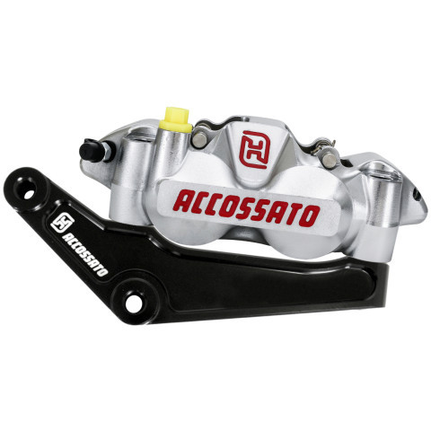 Pair of front radial brake calipers + bracket ACCOSSATO KITA28 for Harley Davidson