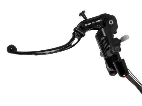 Black Ready to Brake Radial Brake/Clutch Master Cylinder Kit + Key Button Panel ACCOSSATO KITA31
