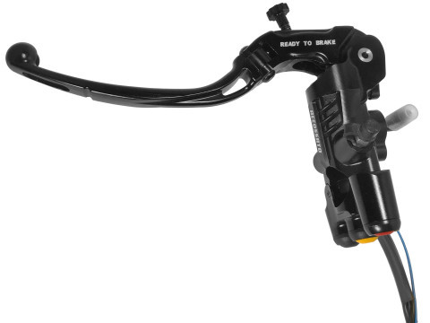 Black Ready to Brake Radial Brake/Clutch Master Cylinder Kit + Key Button Panel ACCOSSATO KITA31