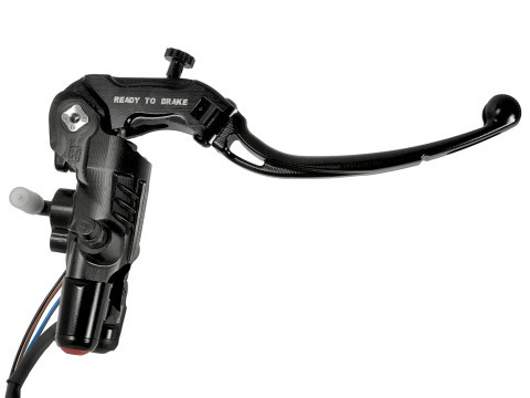 Black Ready to Brake Radial Brake/Clutch Master Cylinder Kit + Key Button Panel ACCOSSATO KITA31