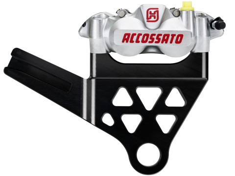 Radial Brake Caliper kit rear + brake flange ACCOSSATO KITA32 for Harley Davidson Softail