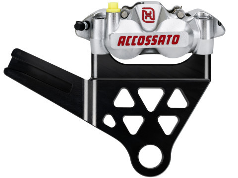 Radial Brake Caliper kit rear + brake flange ACCOSSATO KITA32 for Harley Davidson Softail