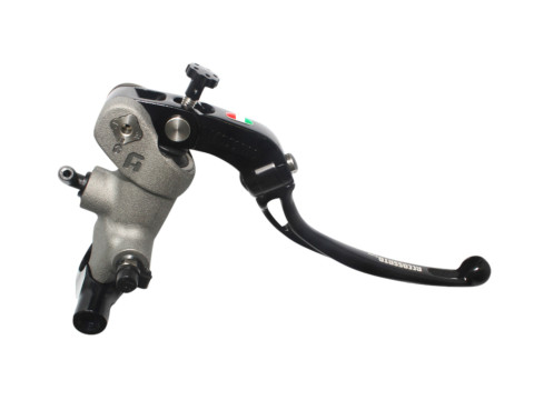 Radial brake master cylinder ACCOSSATO PC001 PRS 19 x 17-18-19 with folding lever,black
