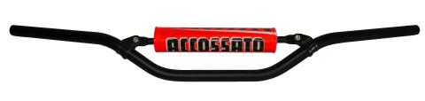 Handlebar ACCOSSATO HB057 Aluminium Made With Constant Diameter - 22 mm Crni