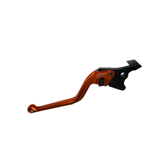 Clutch Lever ACCOSSATO ESC023 fixed CNC-worked aluminium, orange