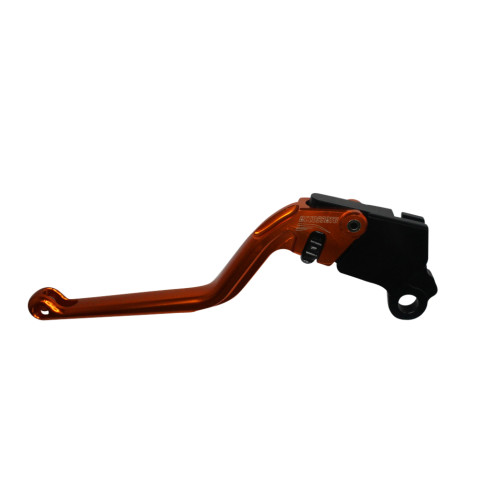 Clutch Lever ACCOSSATO ESD037 fixed CNC-worked aluminium, orange